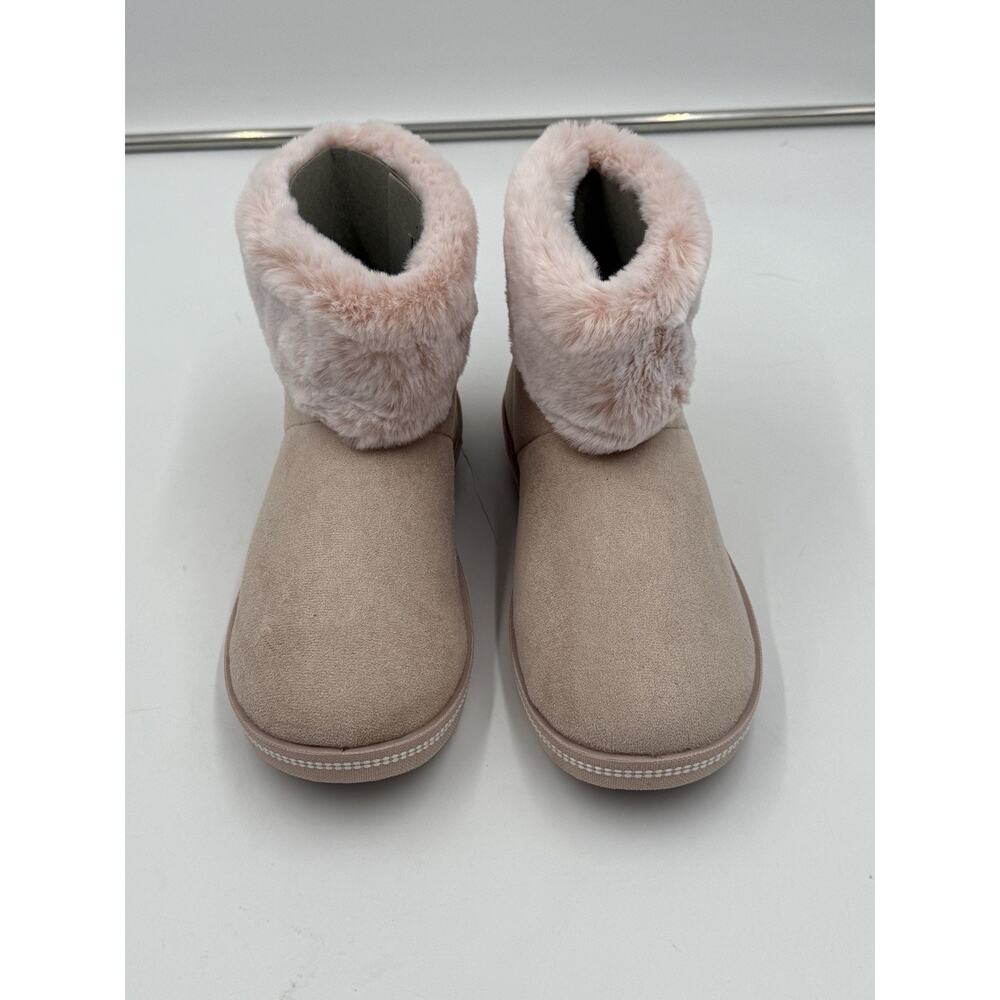 Skechers Campfire Slipper Bootie Boot Blush Pink Faux Fur Size 8 Memory Foam - Picture 2 of 12